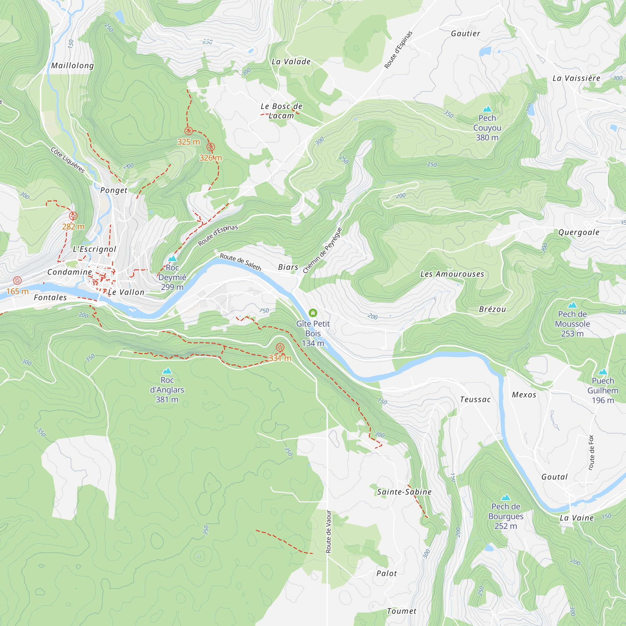 Gîte Petit Bois map