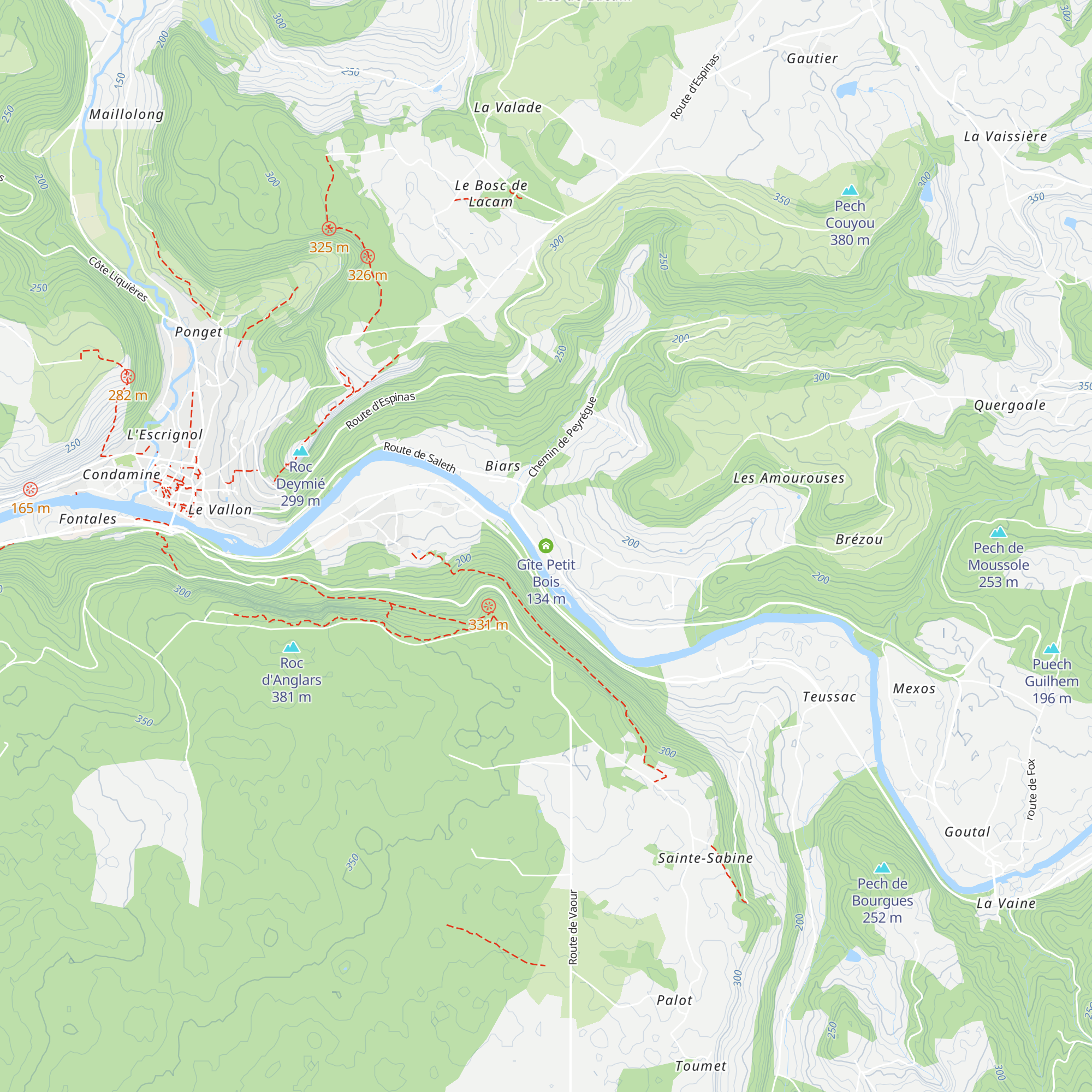 Gîte Petit Bois map