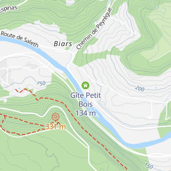 Map of Gîte Petit Bois