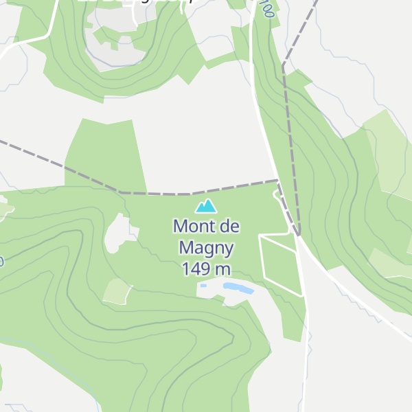 Map of Mont de Magny