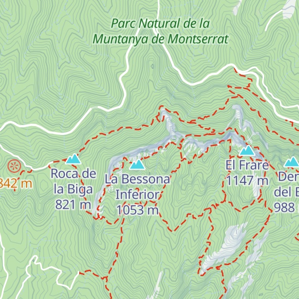 Map of La Tri-roca