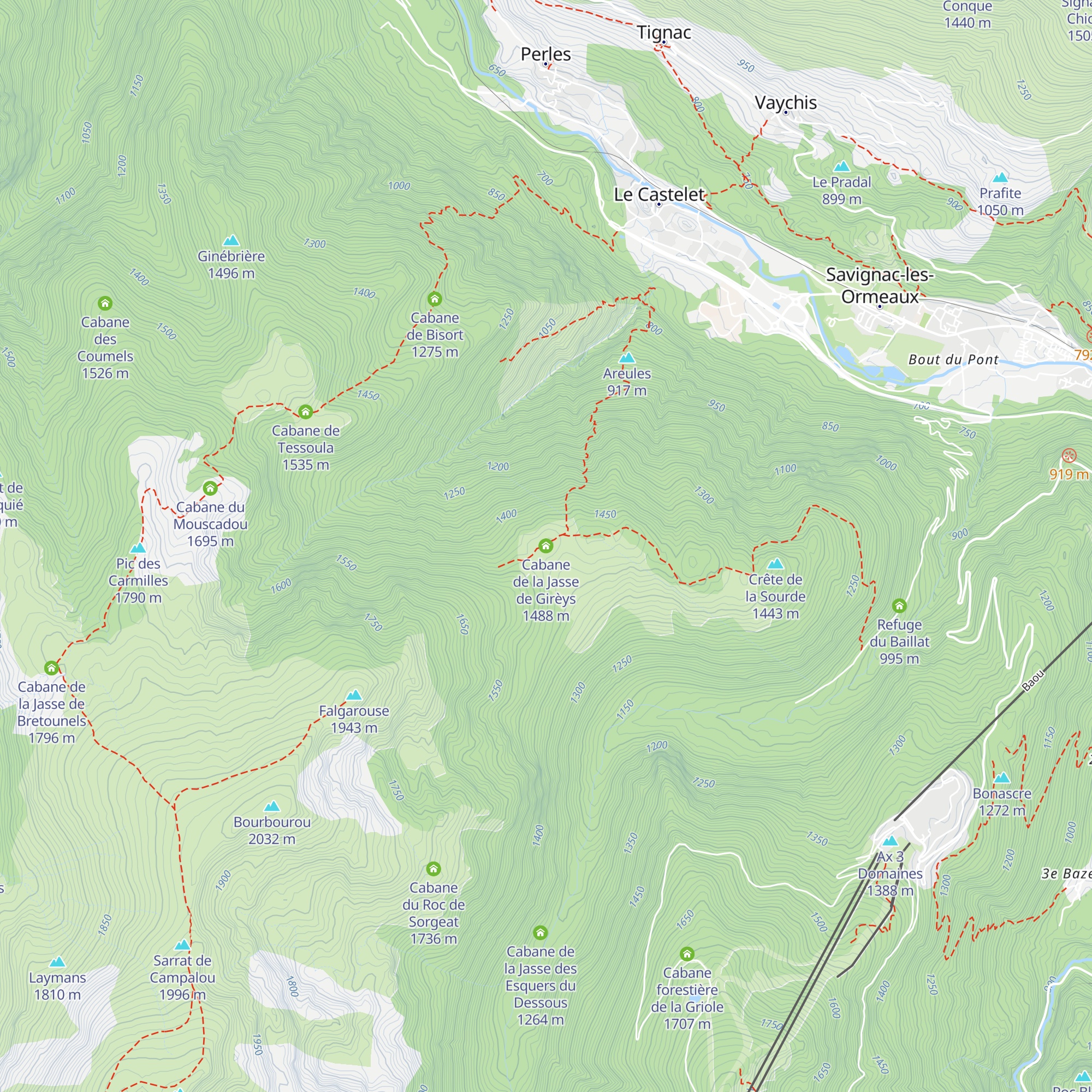 Cabane de la Jasse de Girèys map