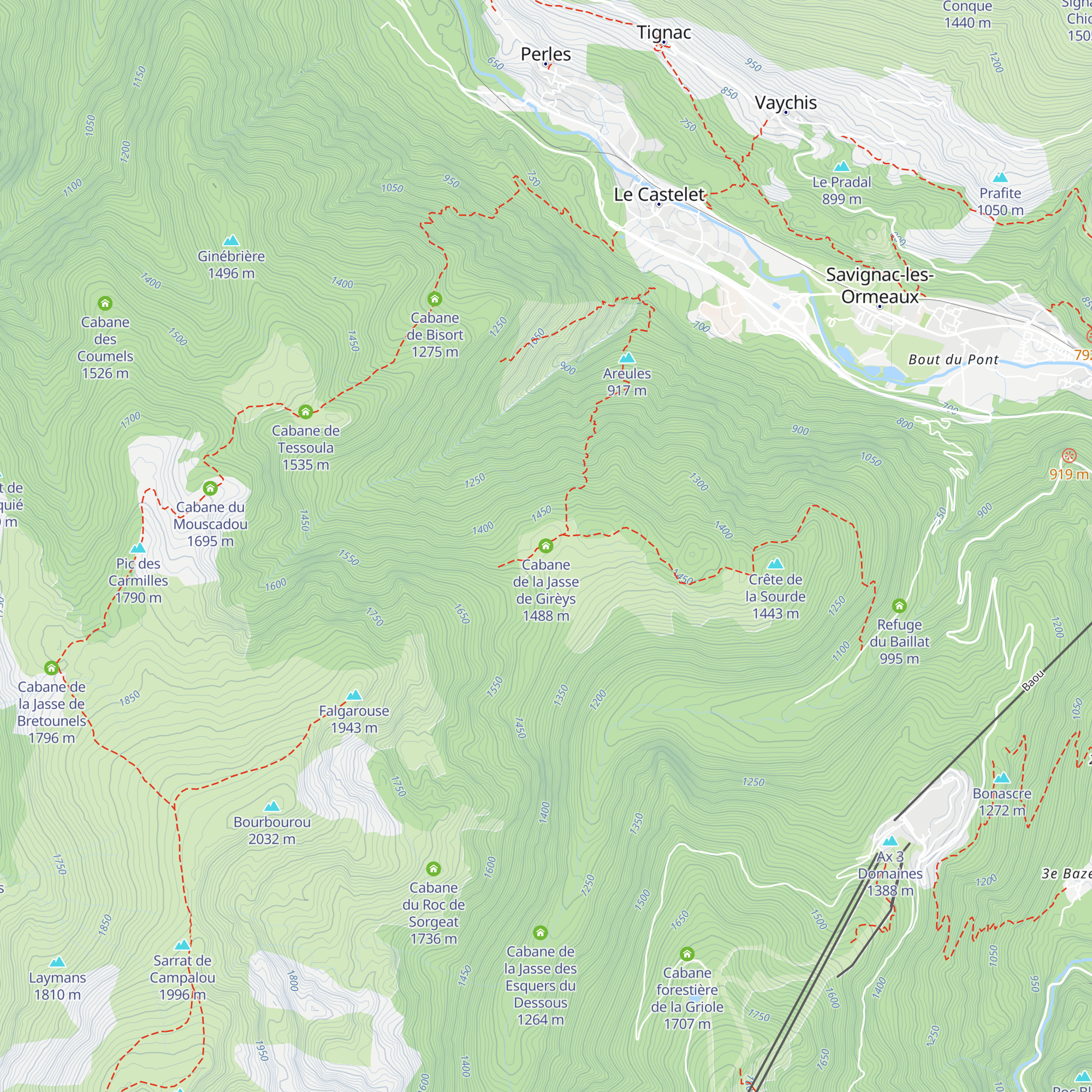 Cabane de la Jasse de Girèys map