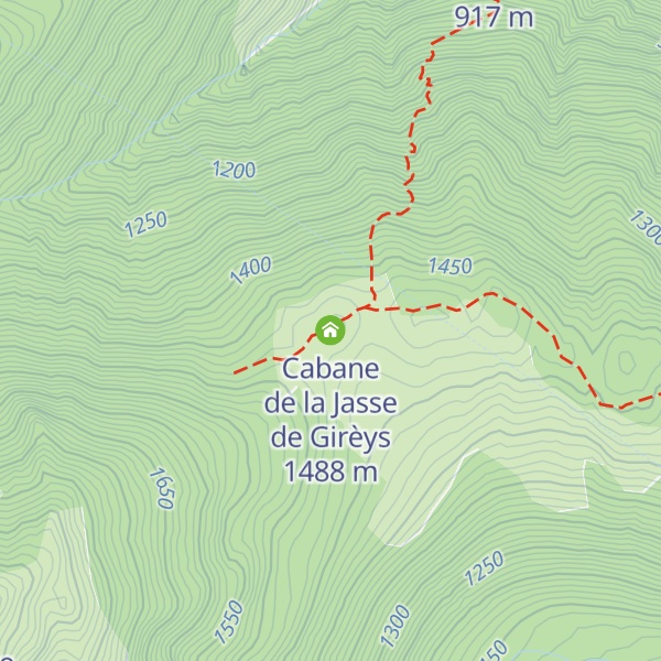 Map of Cabane de la Jasse de Girèys