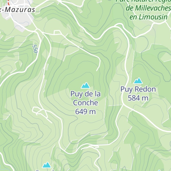 Map of Puy de la Conche