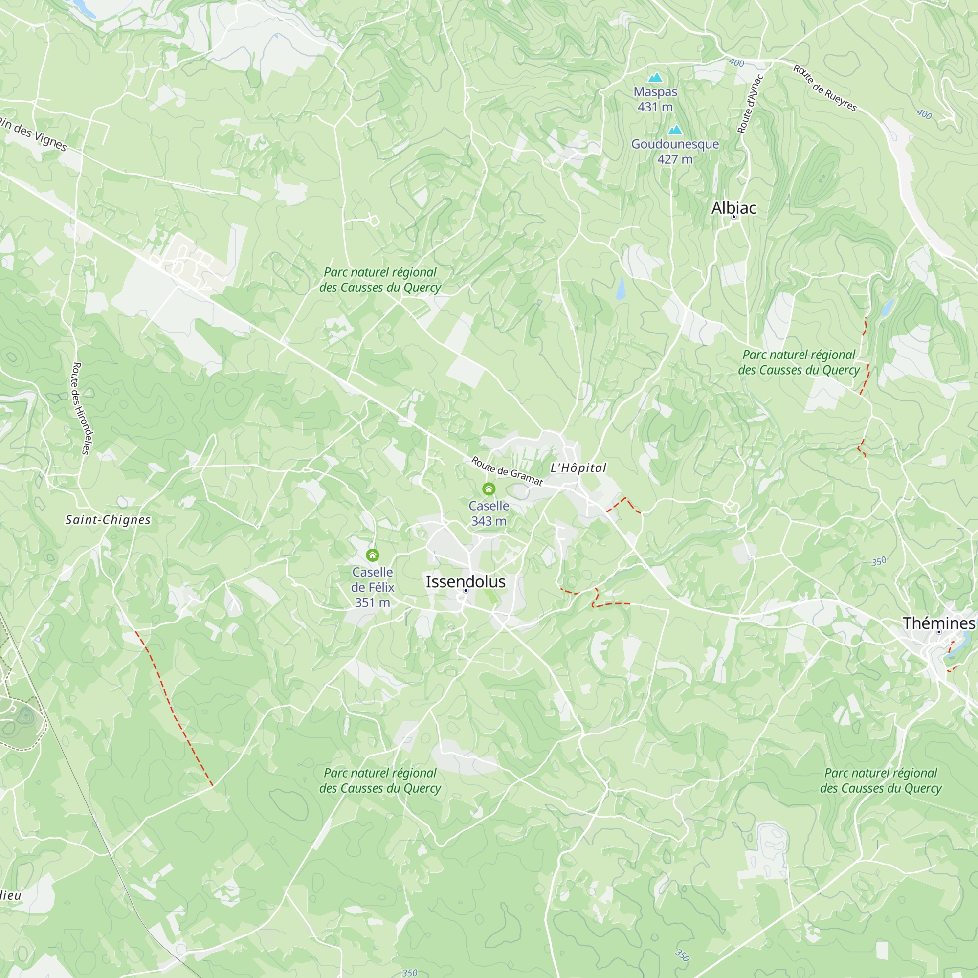 Caselle map