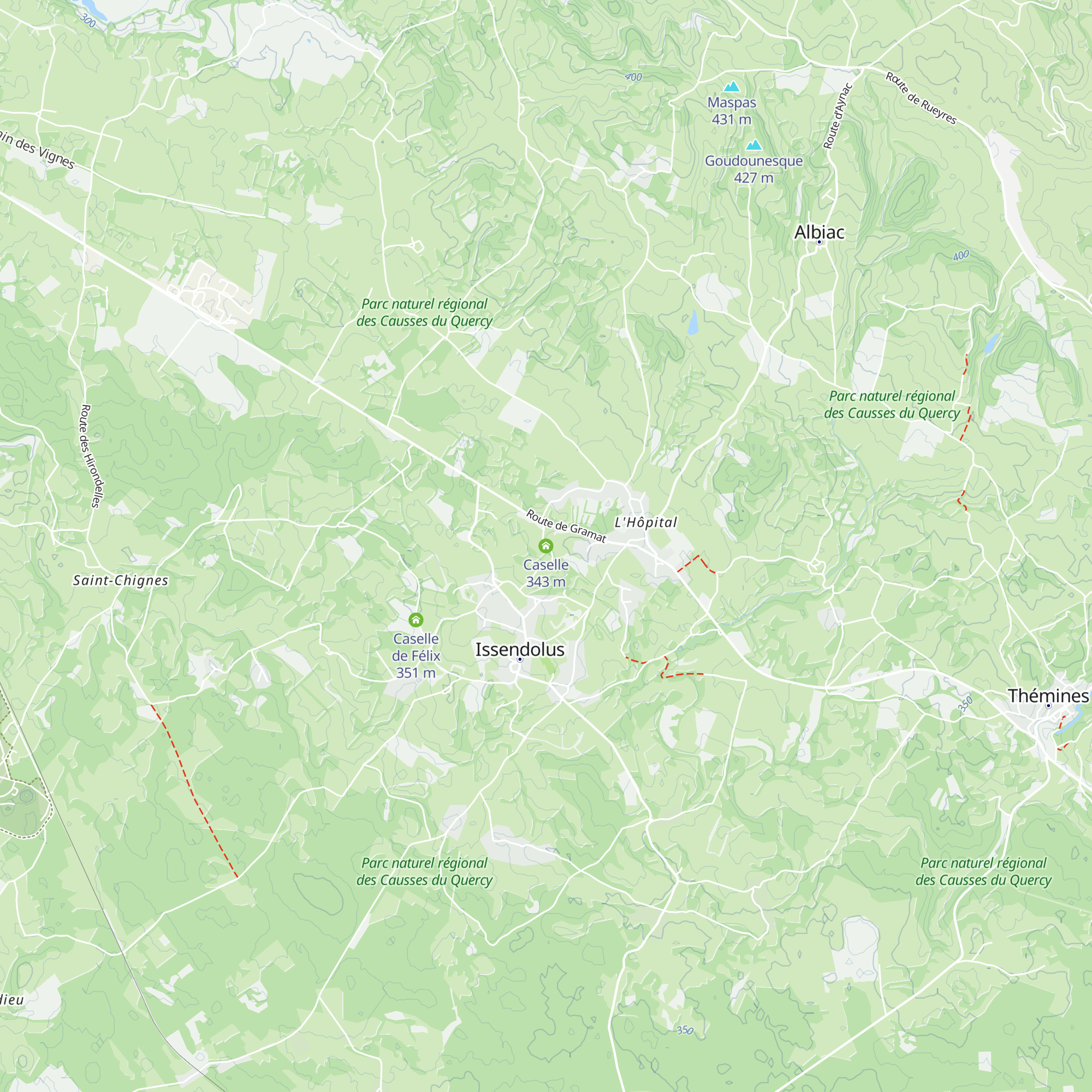 Caselle map