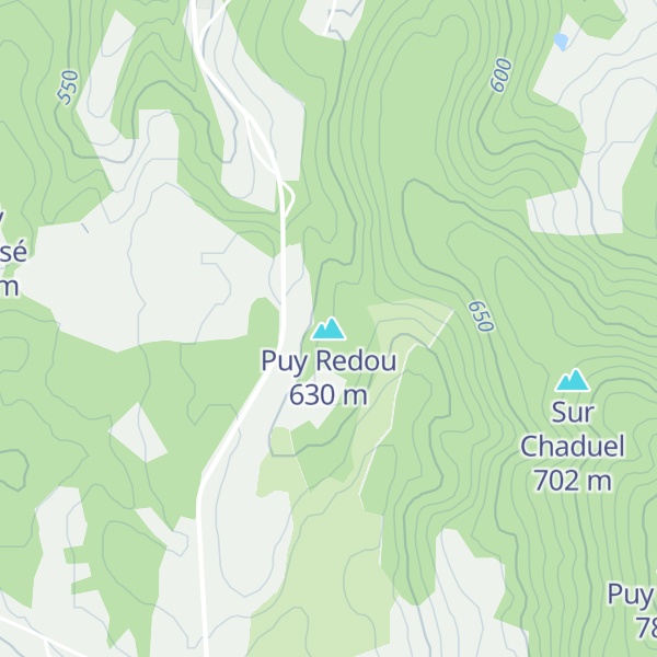 Map of Puy Redou