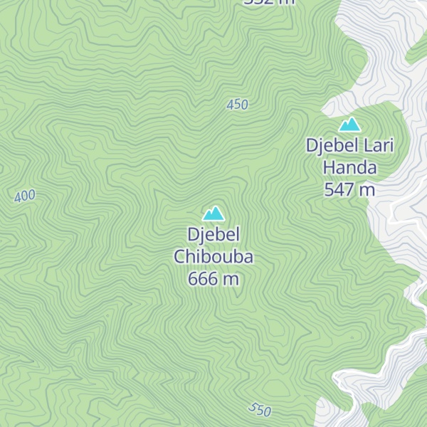 Map of Djebel Chibouba
