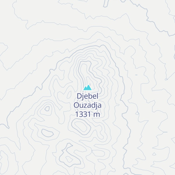 Map of Djebel Ouzadja