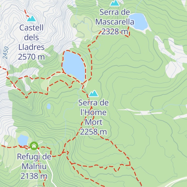 Map of Serra de l'Home Mort
