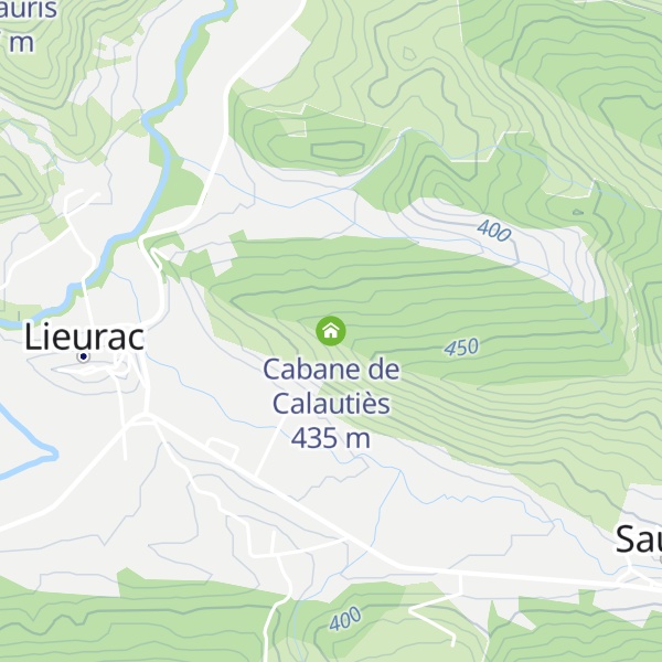 Map of Cabane de Calautiès