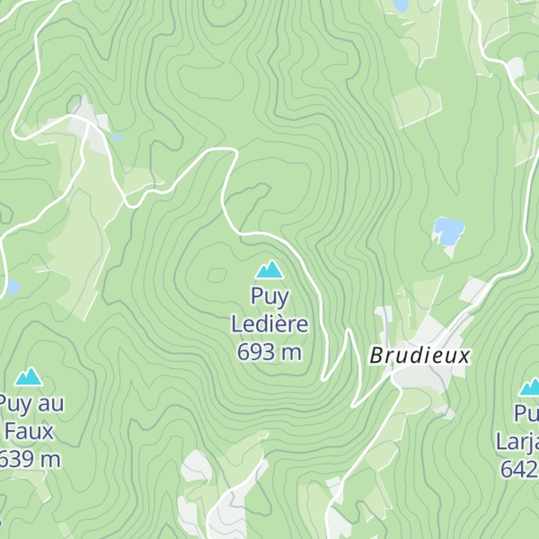 Map of Puy Ledière