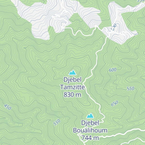 Map of Djebel Tamzitte