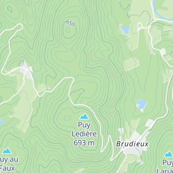 Map of Puy de Rejat