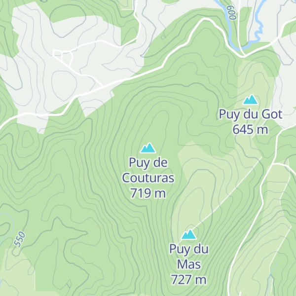 Map of Puy de Couturas
