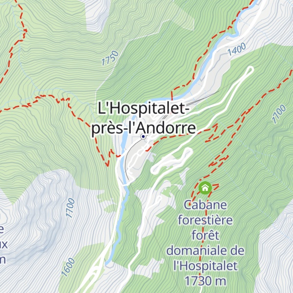 Map of Gîte L'Hospitalité