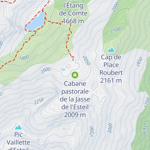 Map of Cabane pastorale de la Jasse de l'Esteil
