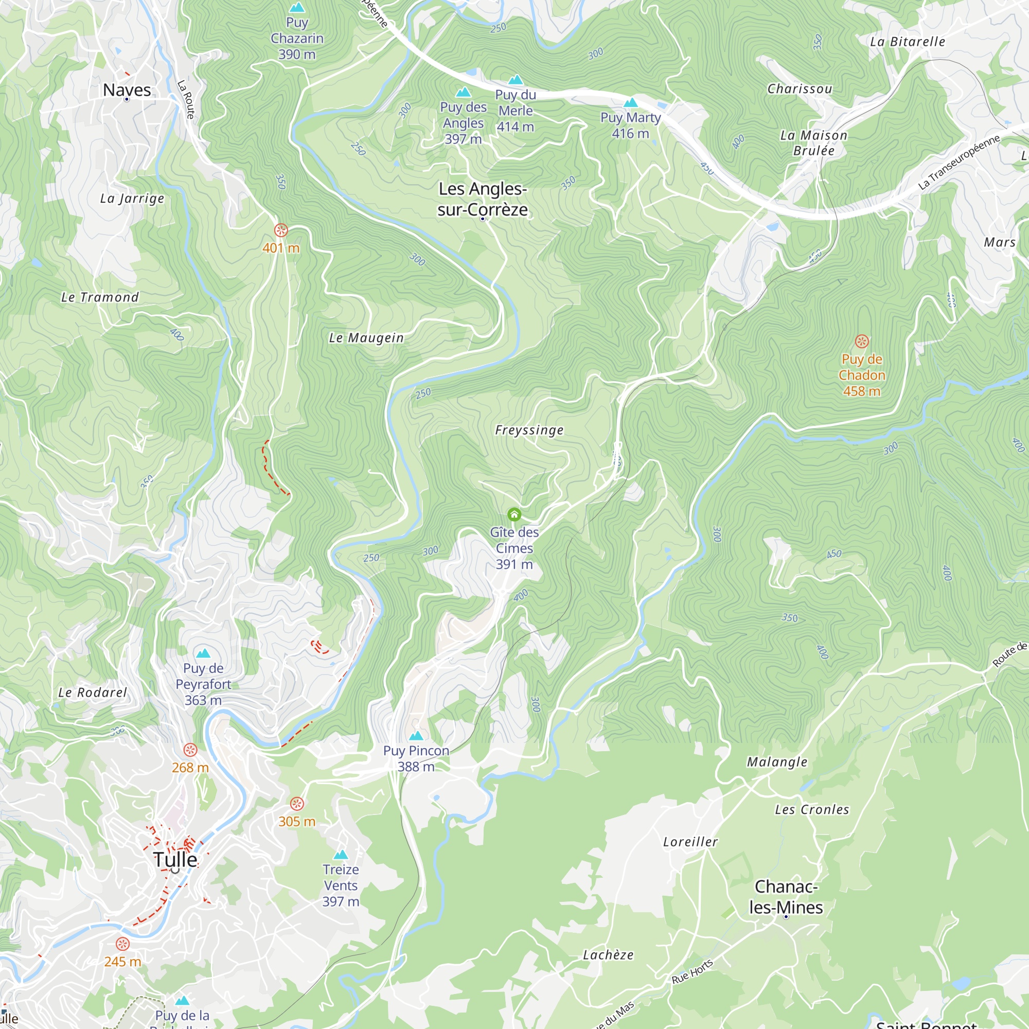 Gîte des Cimes map