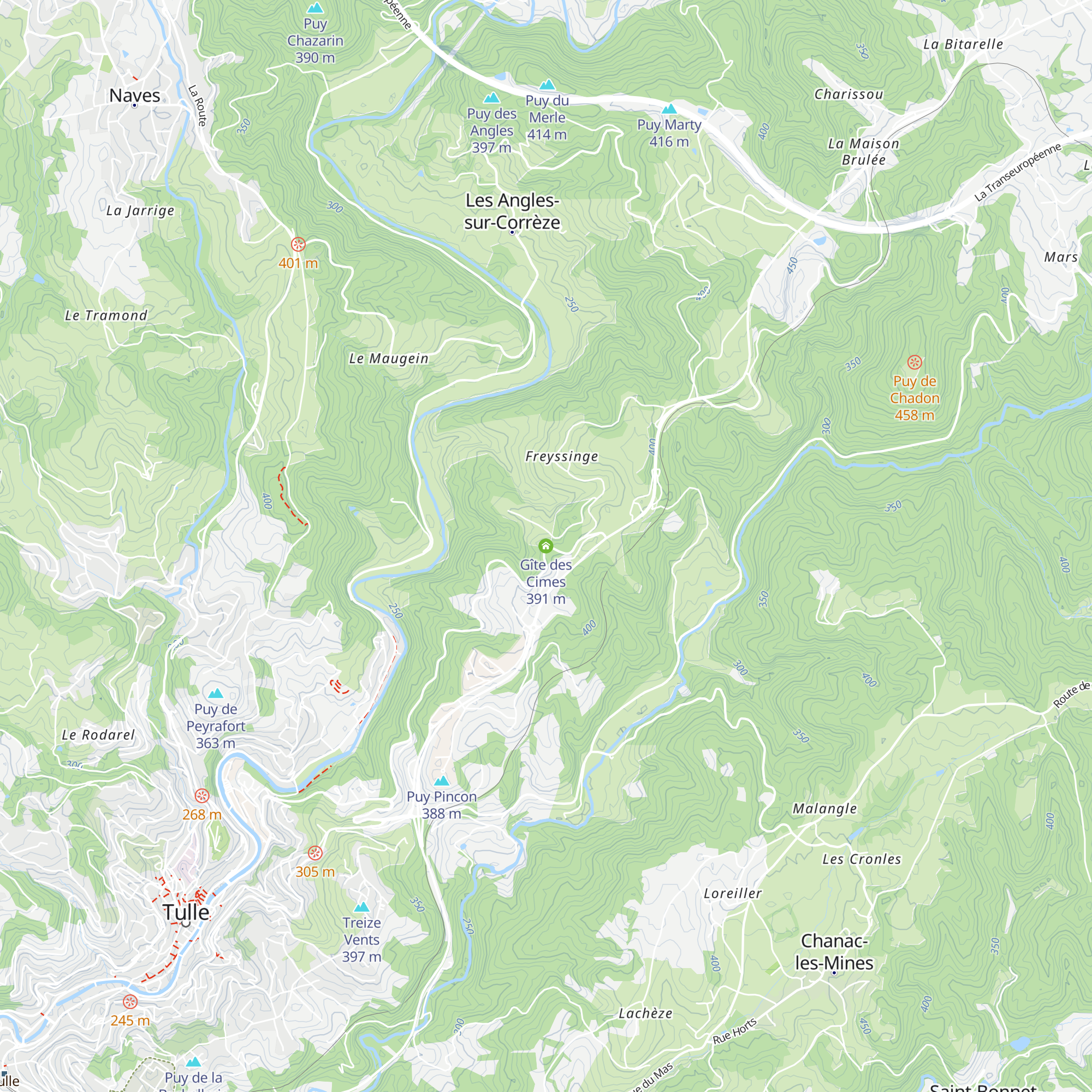 Gîte des Cimes map
