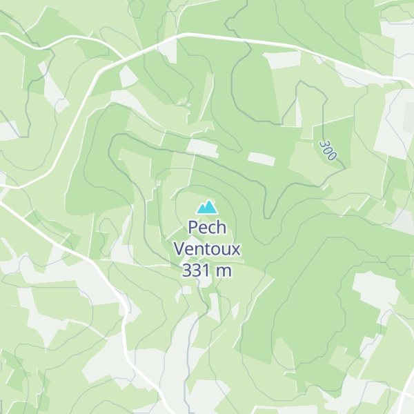 Map of Pech Ventoux