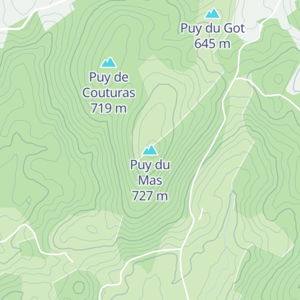 Map of Puy du Mas