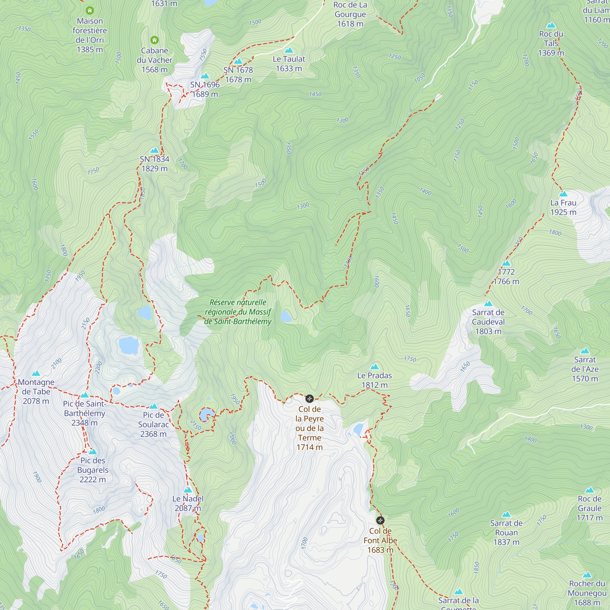 Cabane Jasse Pratmau map