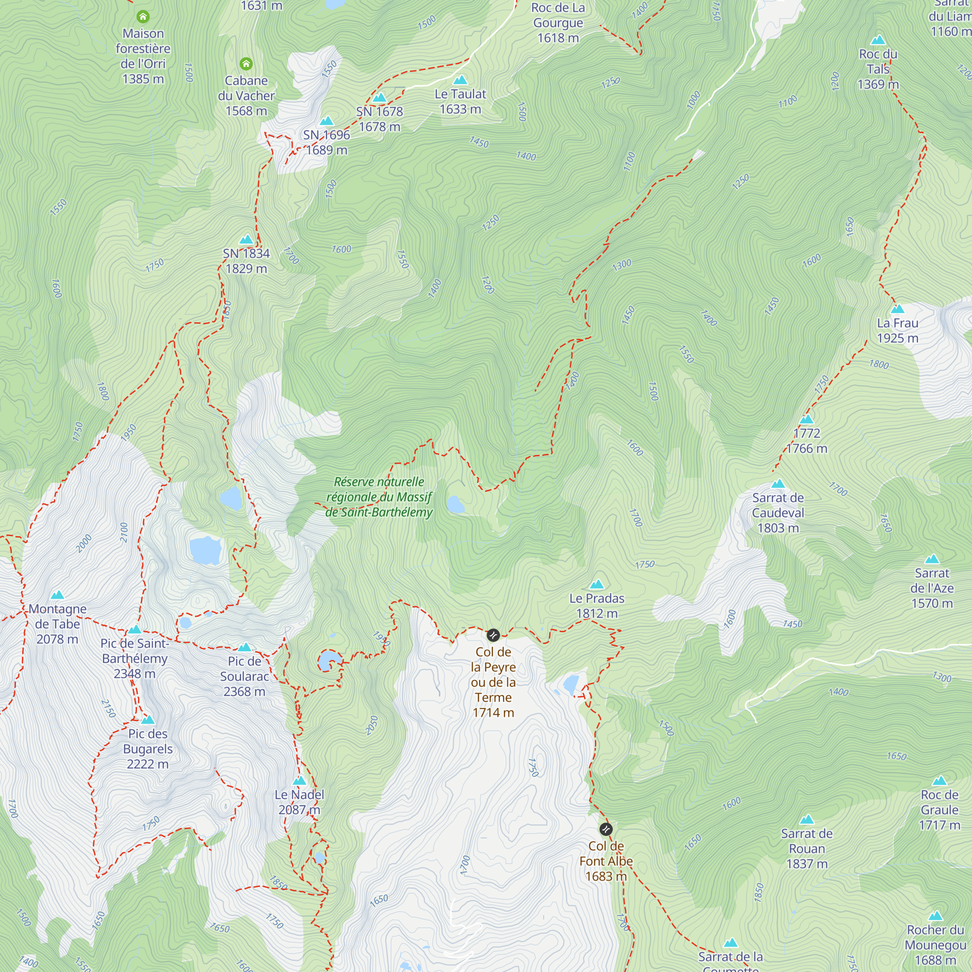 Cabane Jasse Pratmau map