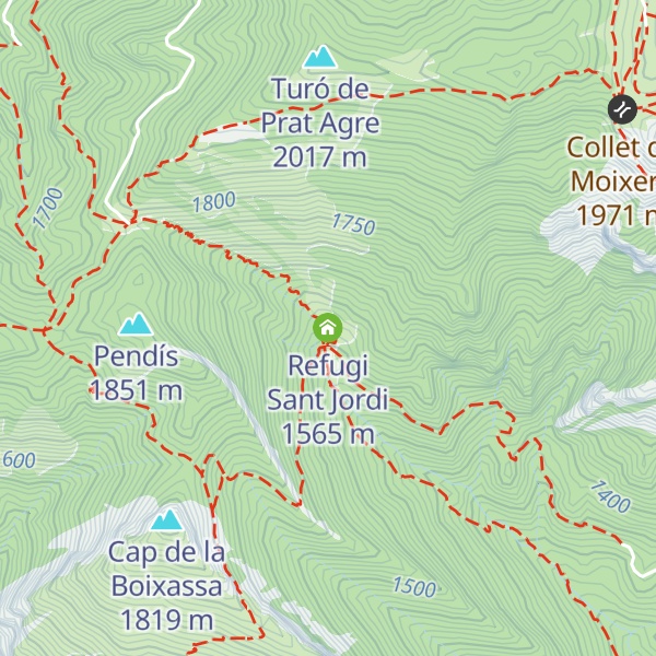 Map of Refugi Sant Jordi