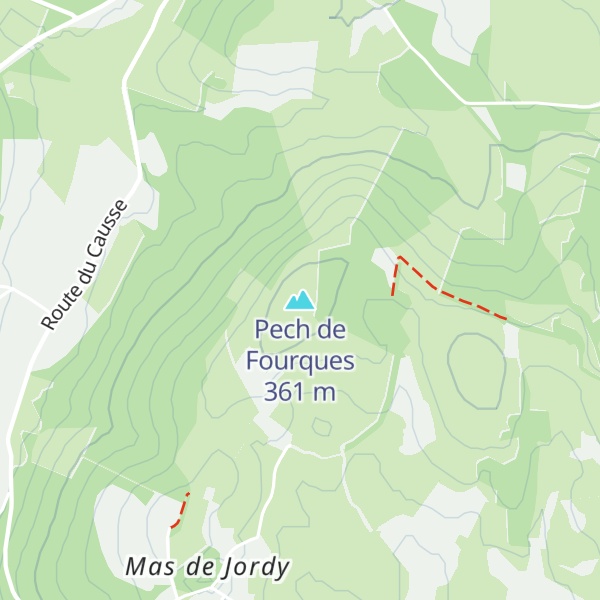 Map of Pech de Fourques