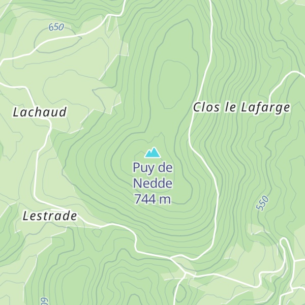 Map of Puy de Nedde