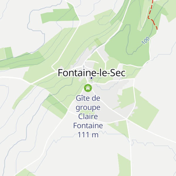 Map of Gîte de groupe Claire Fontaine