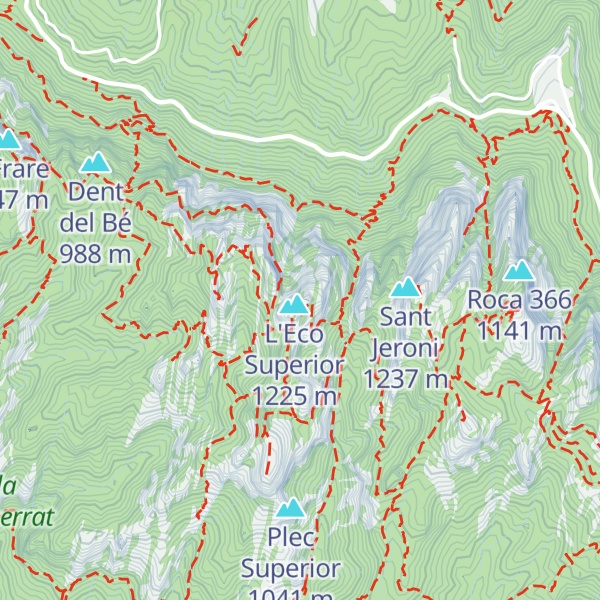 Map of Miranda dels Ecos