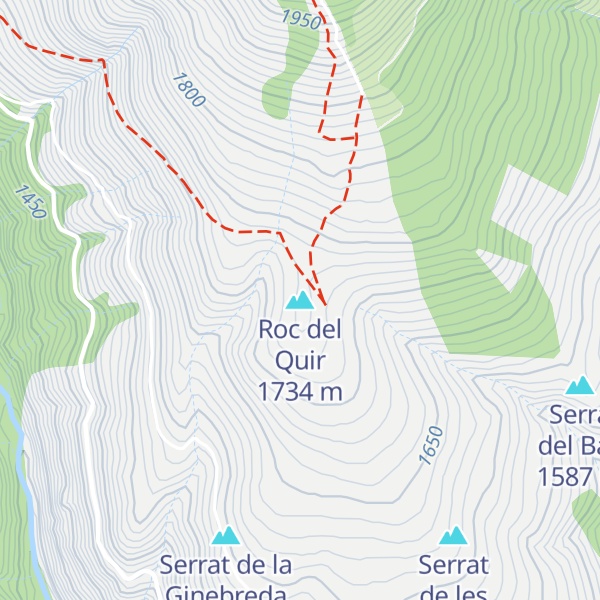 Map of Roc del Quir
