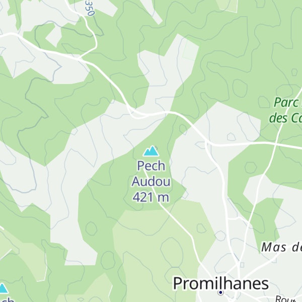 Map of Pech Audou