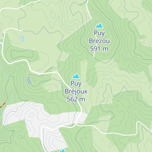 Map of Puy Bréjoux