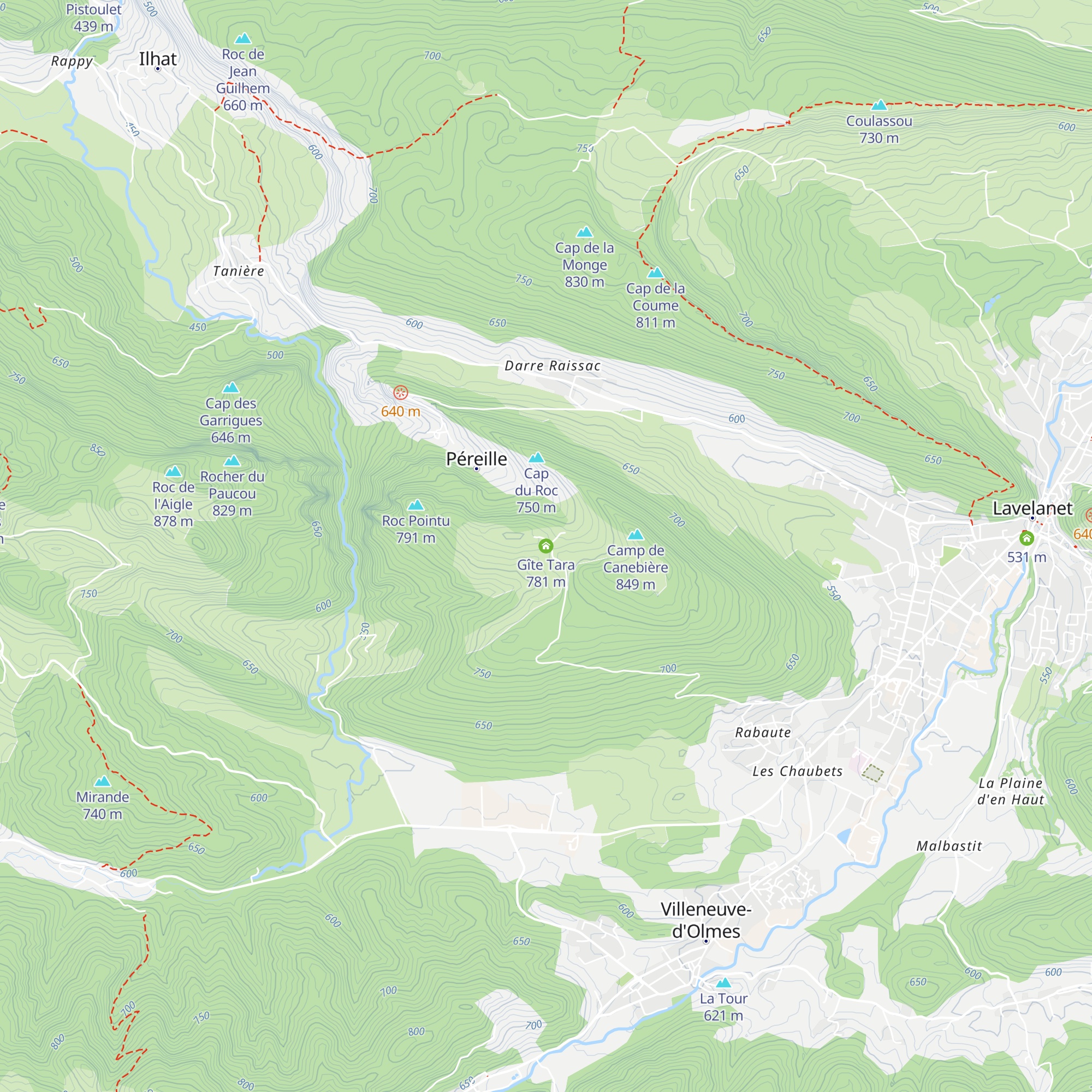 Gîte Tara map