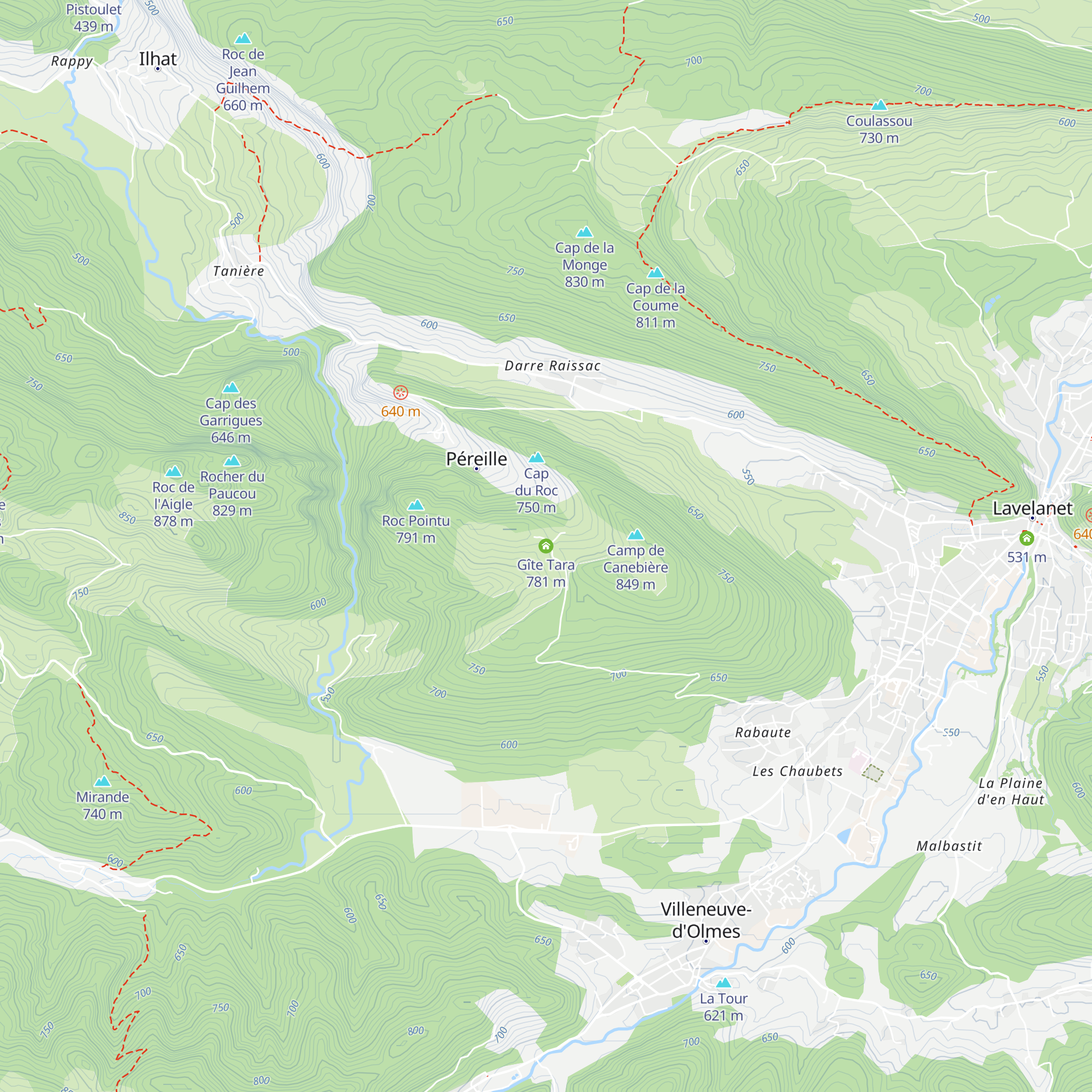 Gîte Tara map