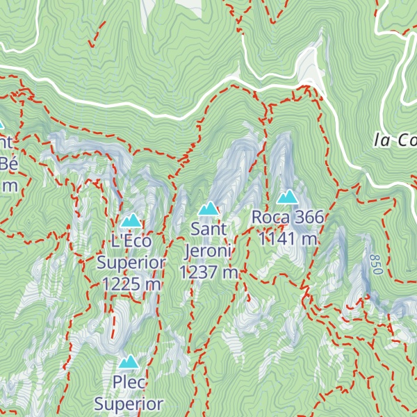 Map of Sant Jeroni
