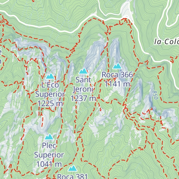 Map of Agulleta d'en Pany