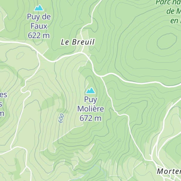 Map of Puy Molière