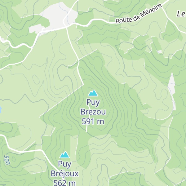 Map of Puy Brezou