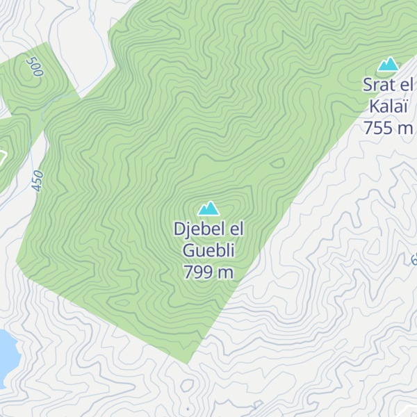 Map of Djebel el Guebli