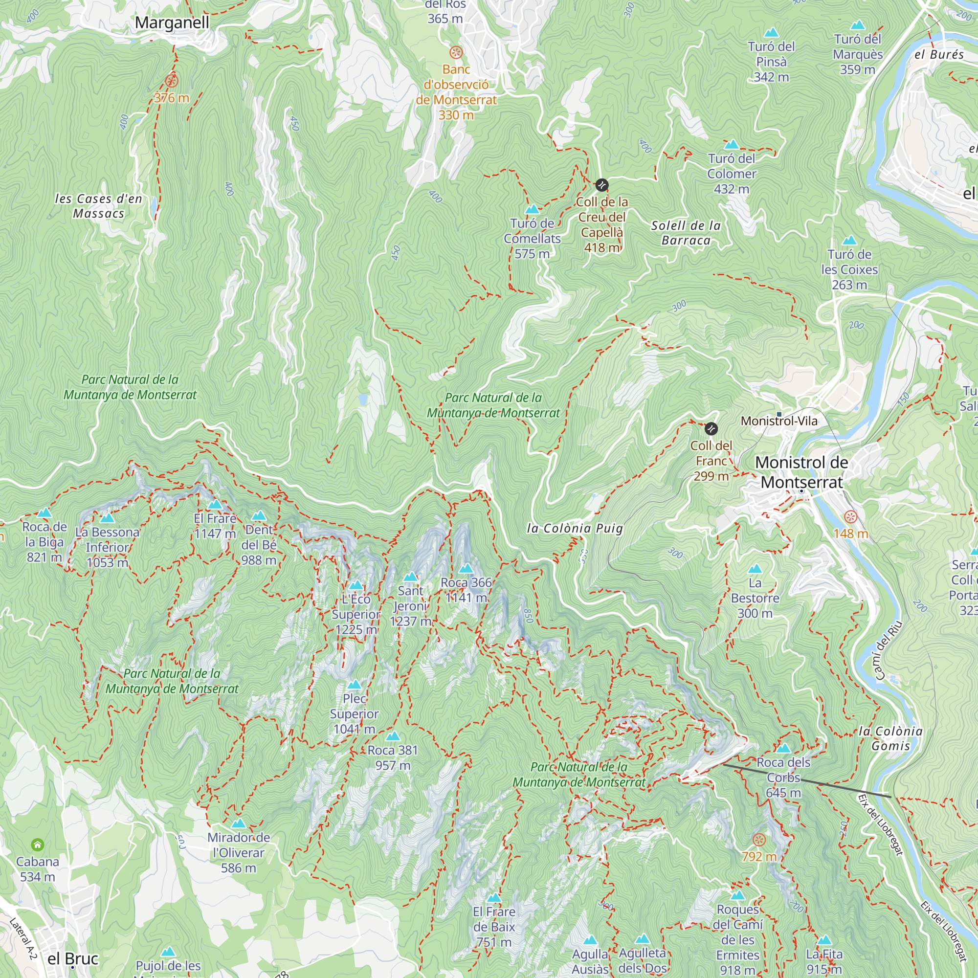 Refugi Bartomeu Puiggròs map