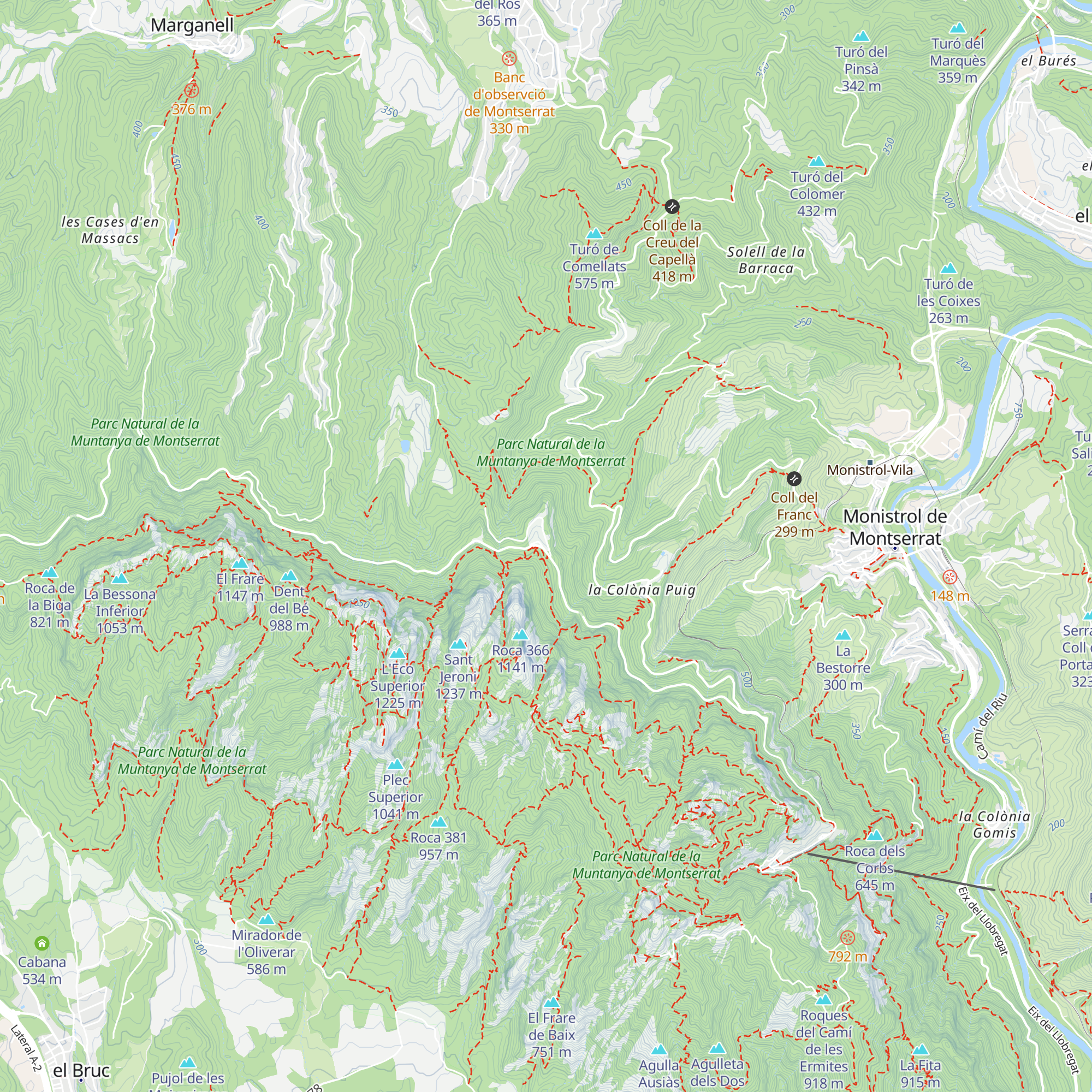 Refugi Bartomeu Puiggròs map