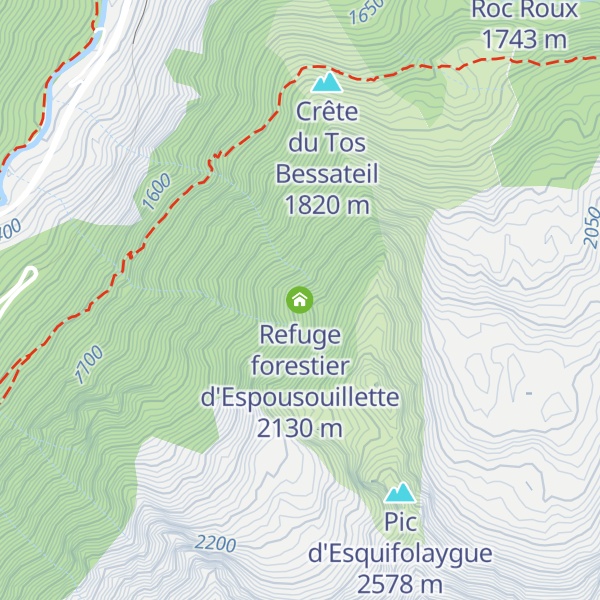 Map of Refuge forestier d'Espousouillette