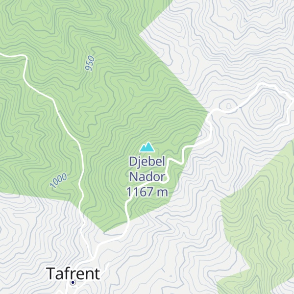 Map of Djebel Nador