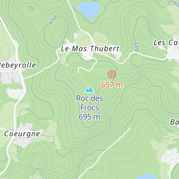 Map of Roc des Frocs