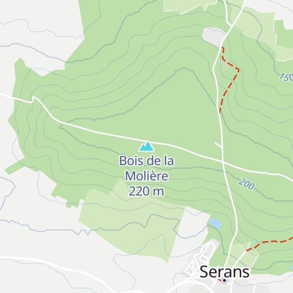 Map of Bois de la Molière