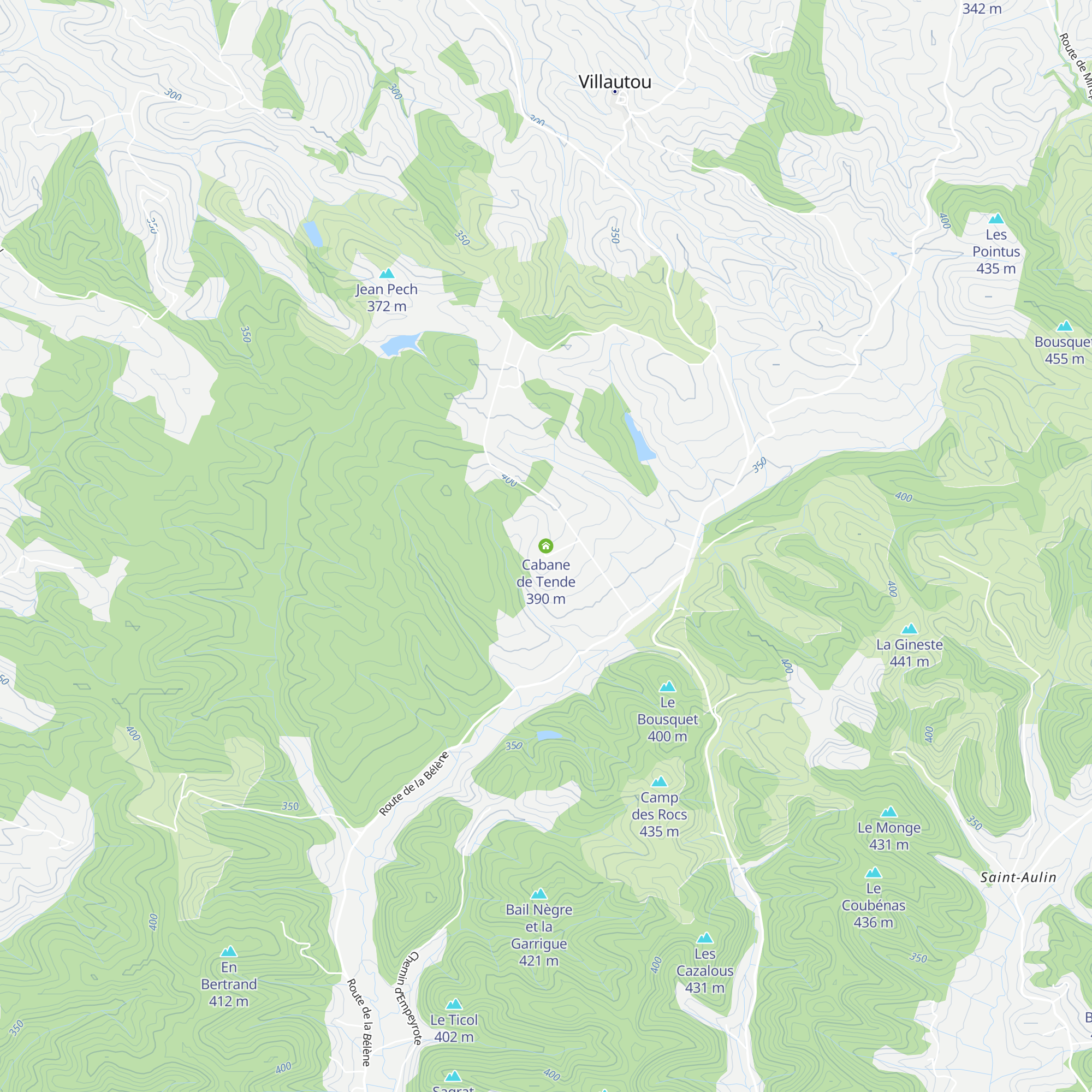 Cabane de Tende map